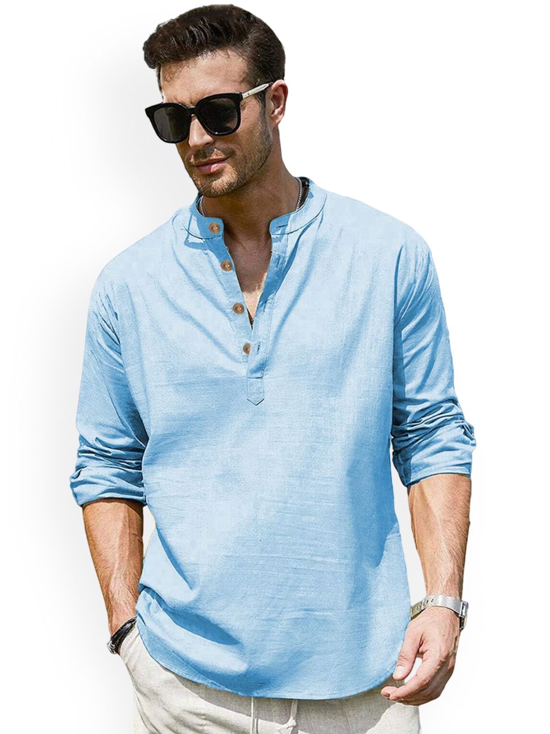 univibe Men Slim Fit Full Sleeve Kurta