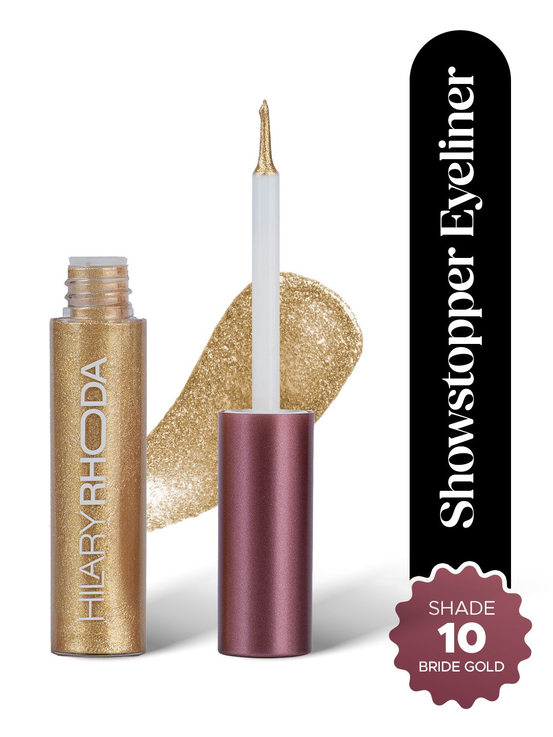 Hilary Rhoda Showstopper Water-Resistant & Quick Drying Liquid Eyeliner 5ml - Bride Gold 10