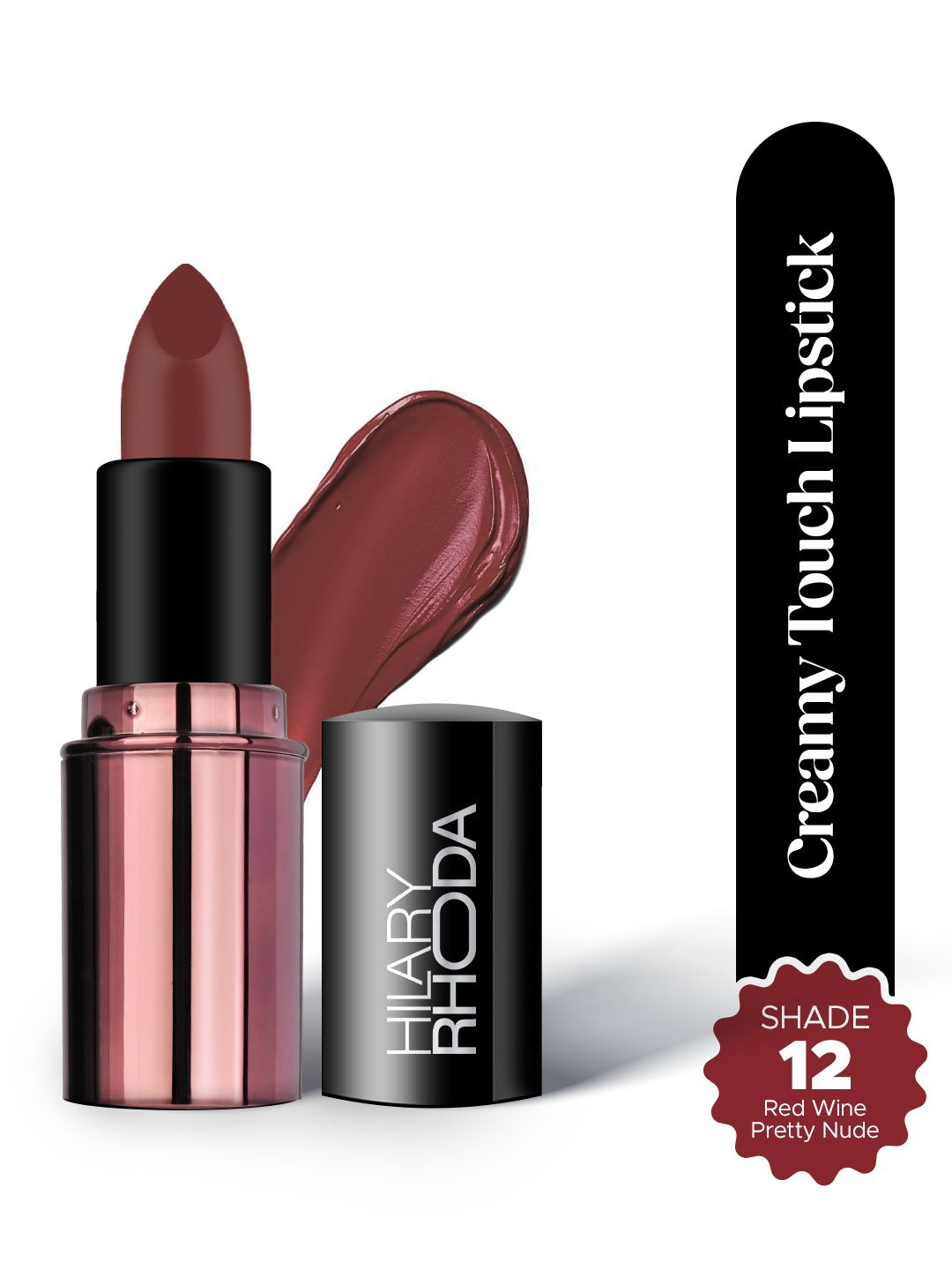 Buy Hilary Rhoda  Long Lasting Creamy Touch Lipstick  4 G   Red Wine 12 -  - Personal Care for Women