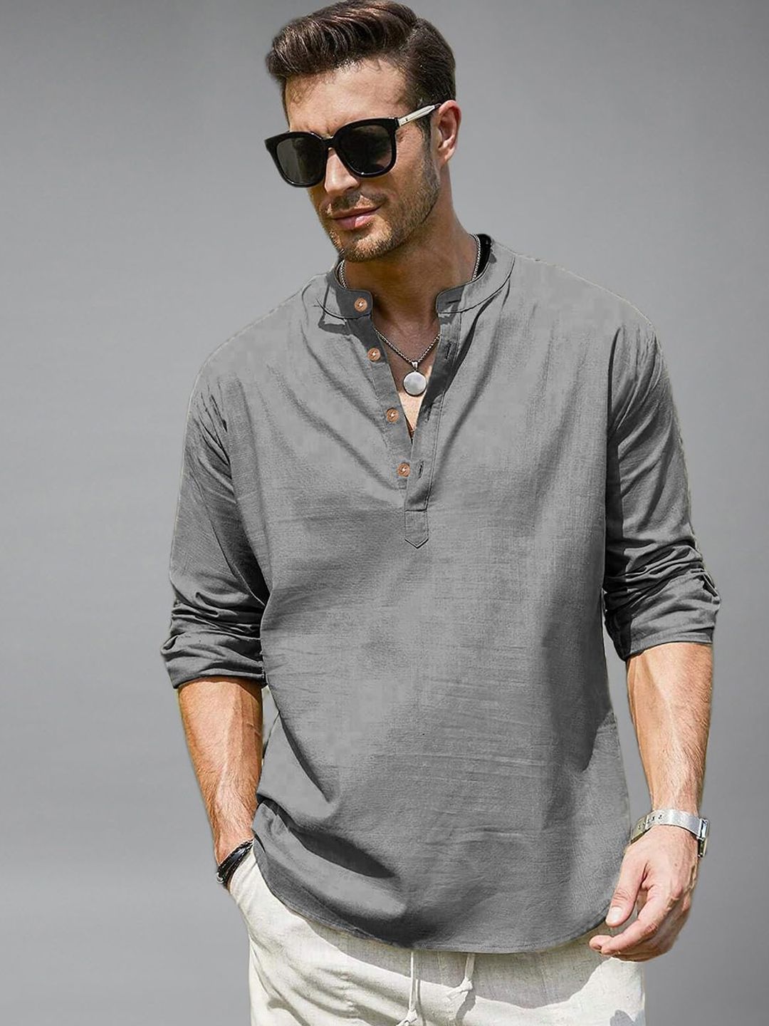 univibe Men Mandarin Collar Kurta