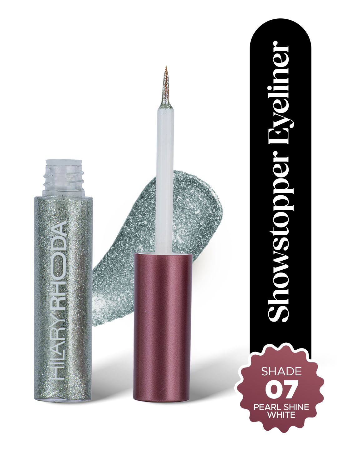 Hilary Rhoda Showstopper Water-Resistant & Quick Drying Liquid Eyeliner 5ml - Pearl Shine White 07