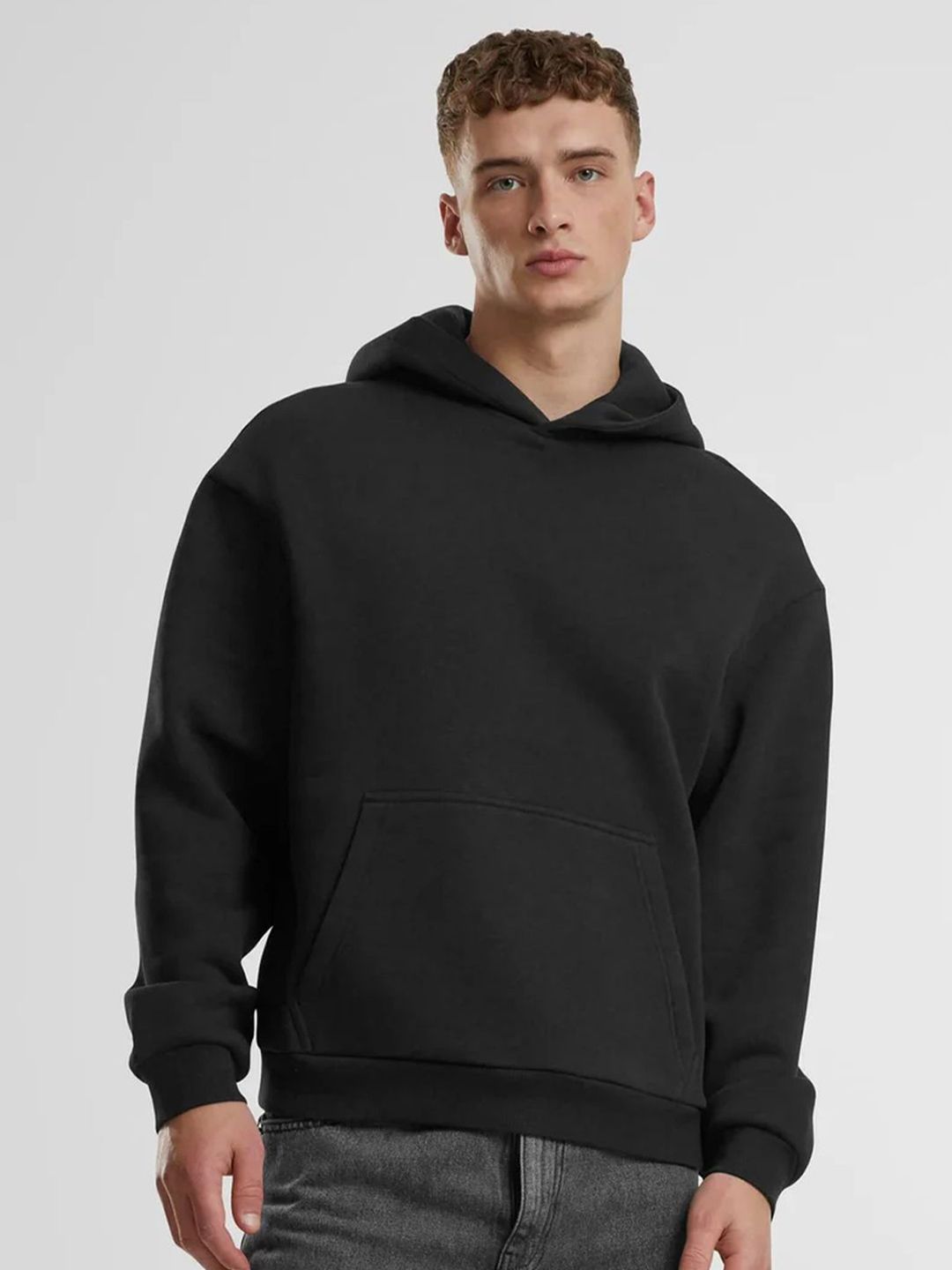Besick Men Hooded Cotton Sweatshirt