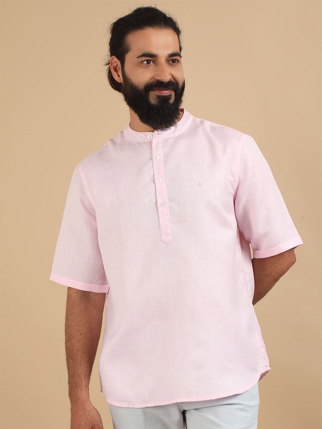 FILORI STUDIO Mandarin Collar Cotton Kurta