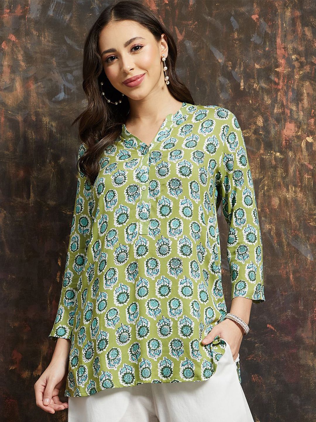 Melange by Lifestyle Women Ethnic Motifs Printed Kurti