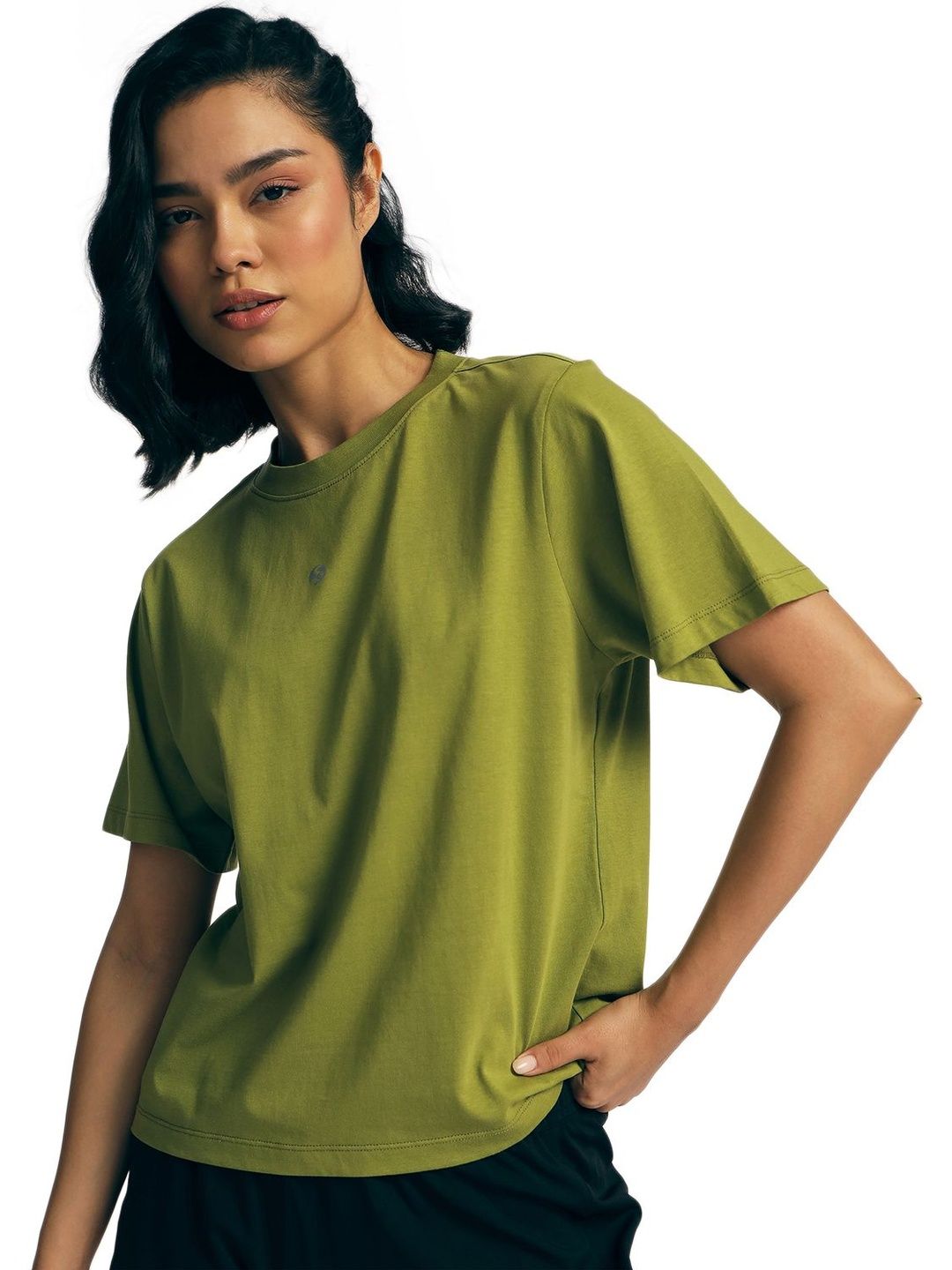 SG Women Solid Round Neck T-shirt