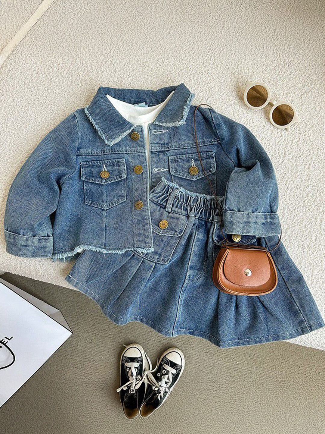 StyleCast x Revolte Girls Shirt with Skirt