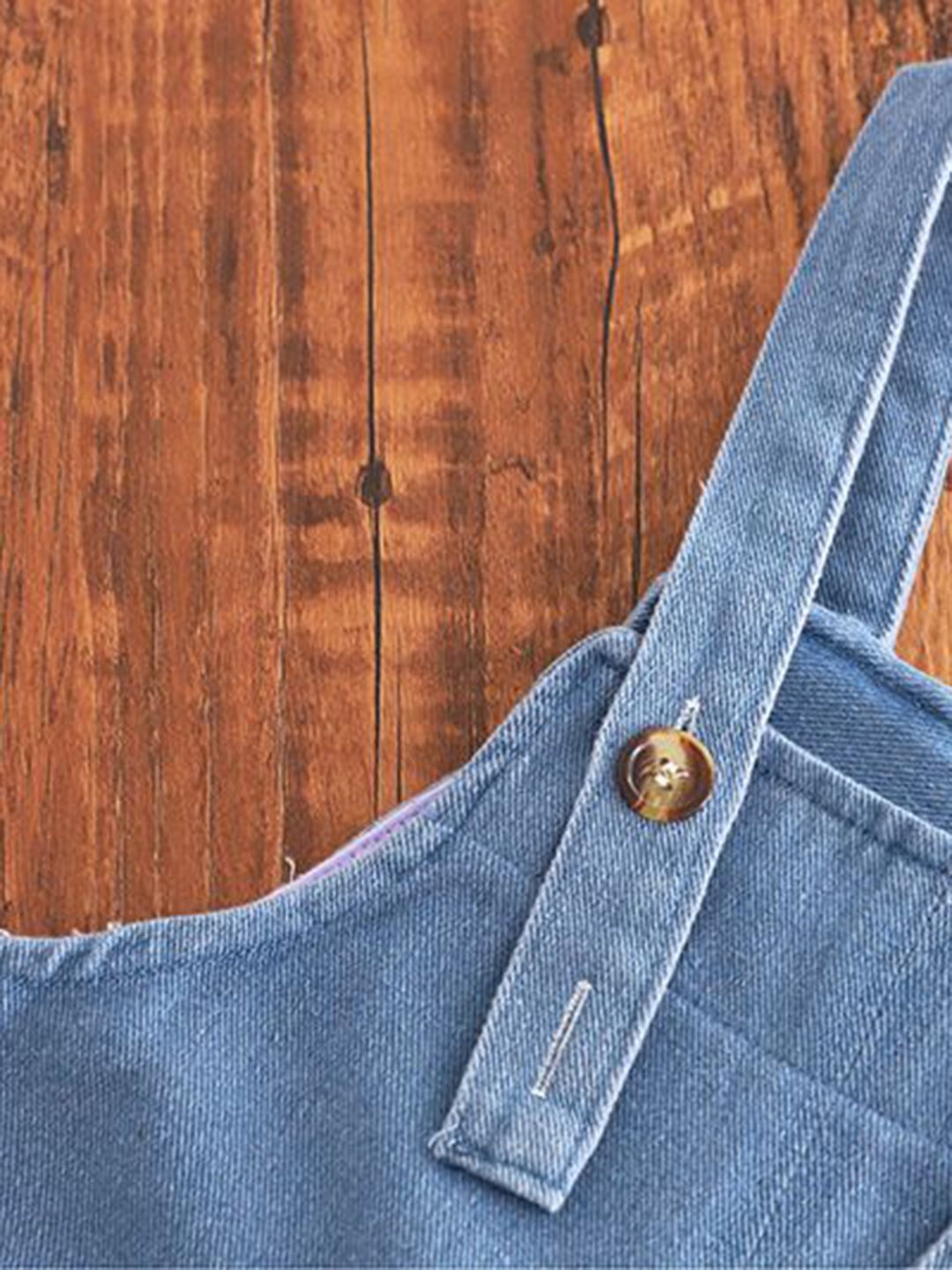 Infants Girls Cotton Straight Leg Dungarees With T-shirt 6