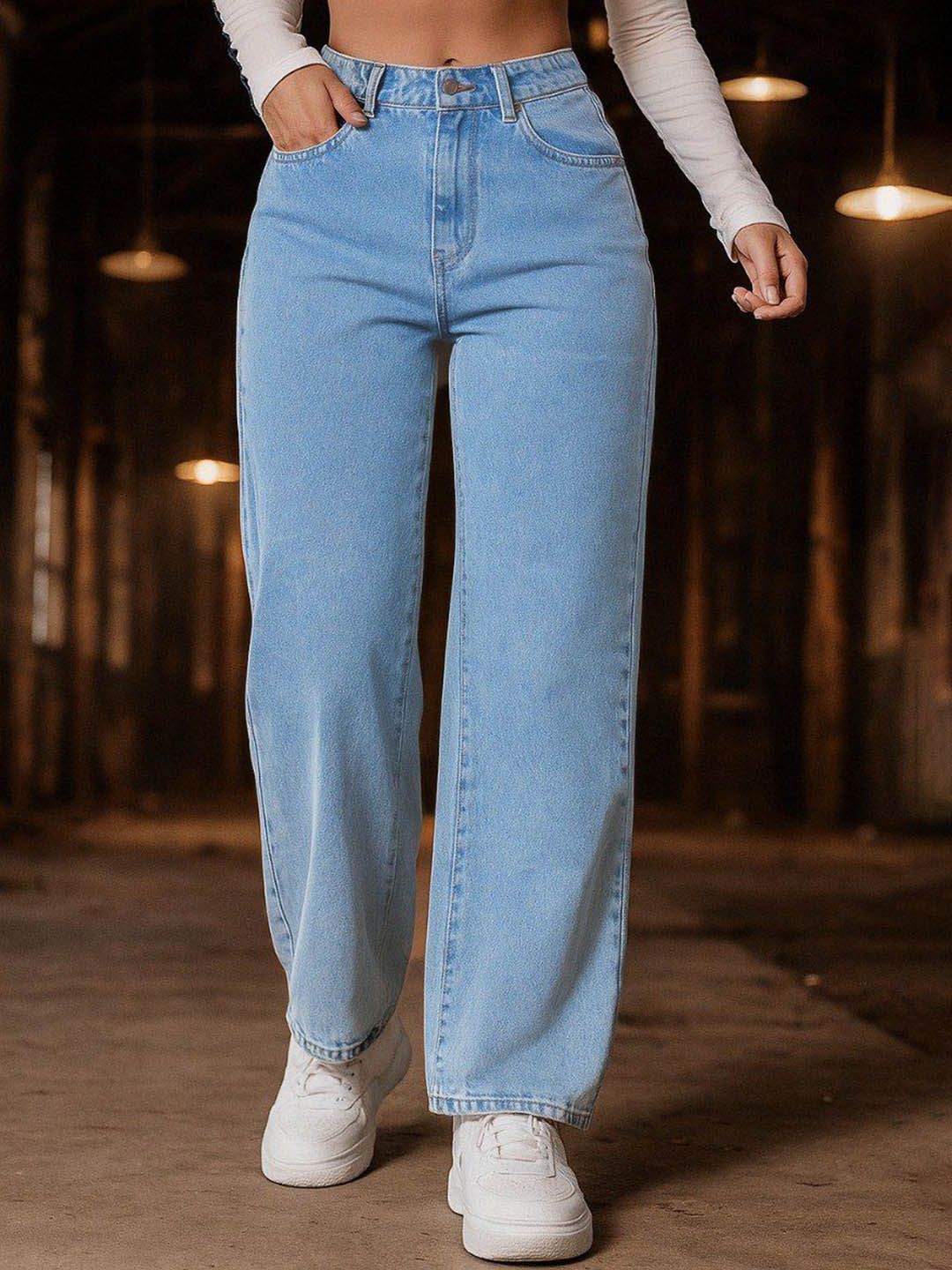 Flying Girls Women Classic High-Rise Light Fade Stretchable Jeans