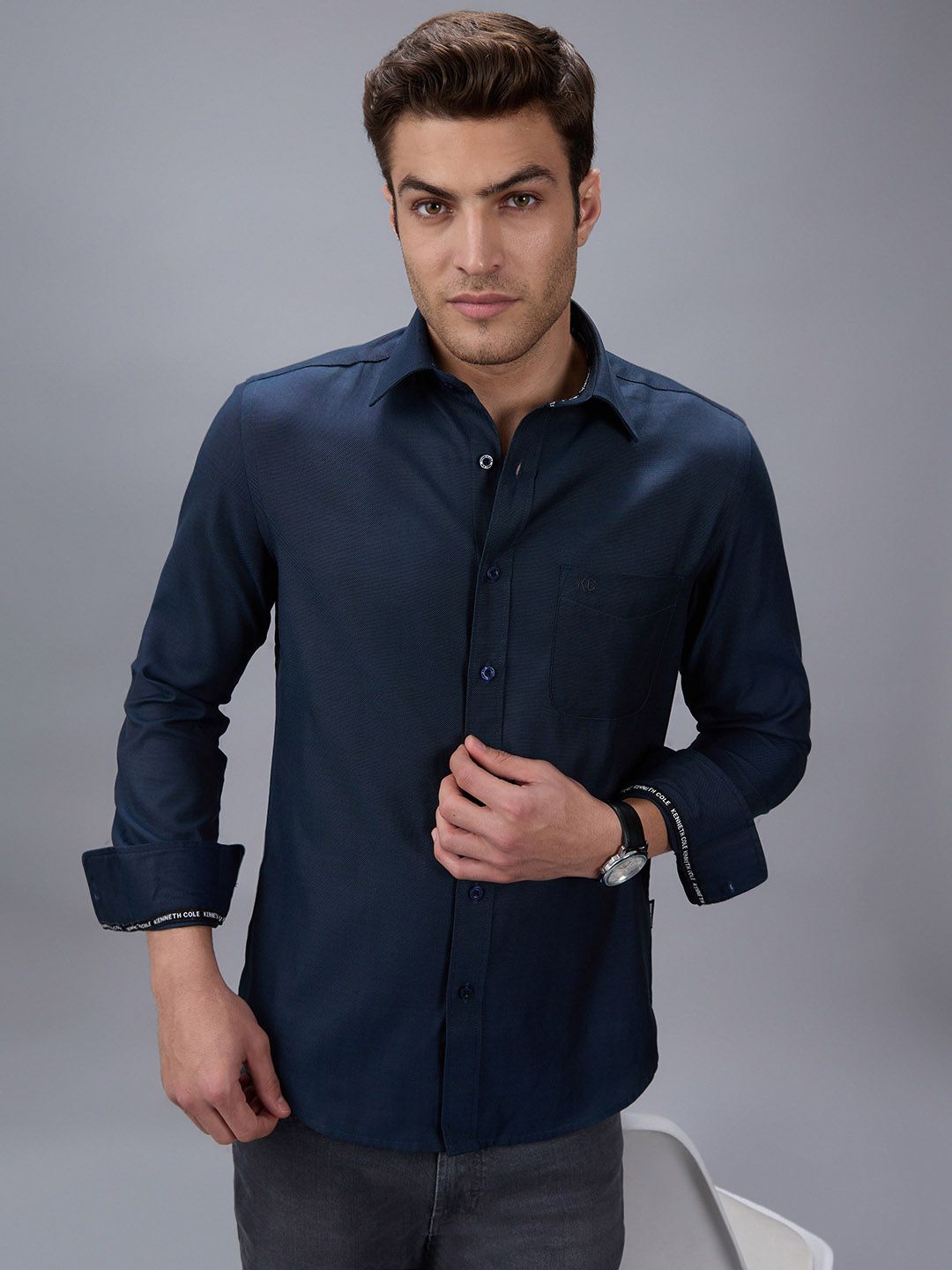 Kenneth Cole Slim Fit Long Sleeves Shirt