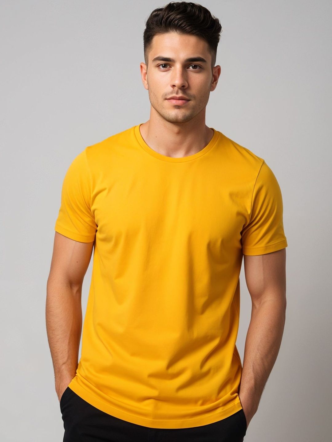 ADRO Short Sleeves Cotton Regular Fit T-shirt