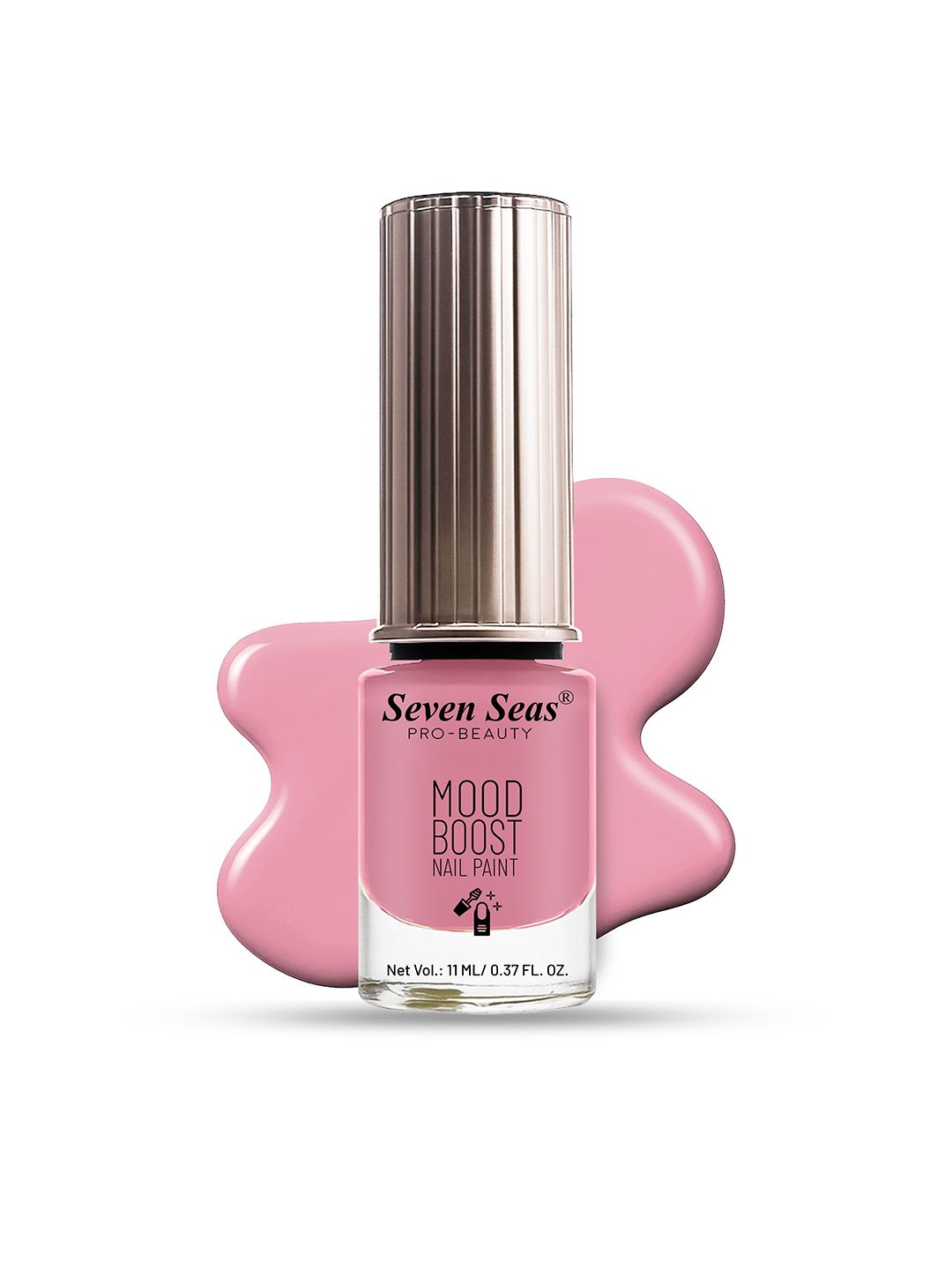 Seven Seas Mood Boost Long Lasting & Chip Resistant Nail Paint - 11 ml - Mauveleous 71