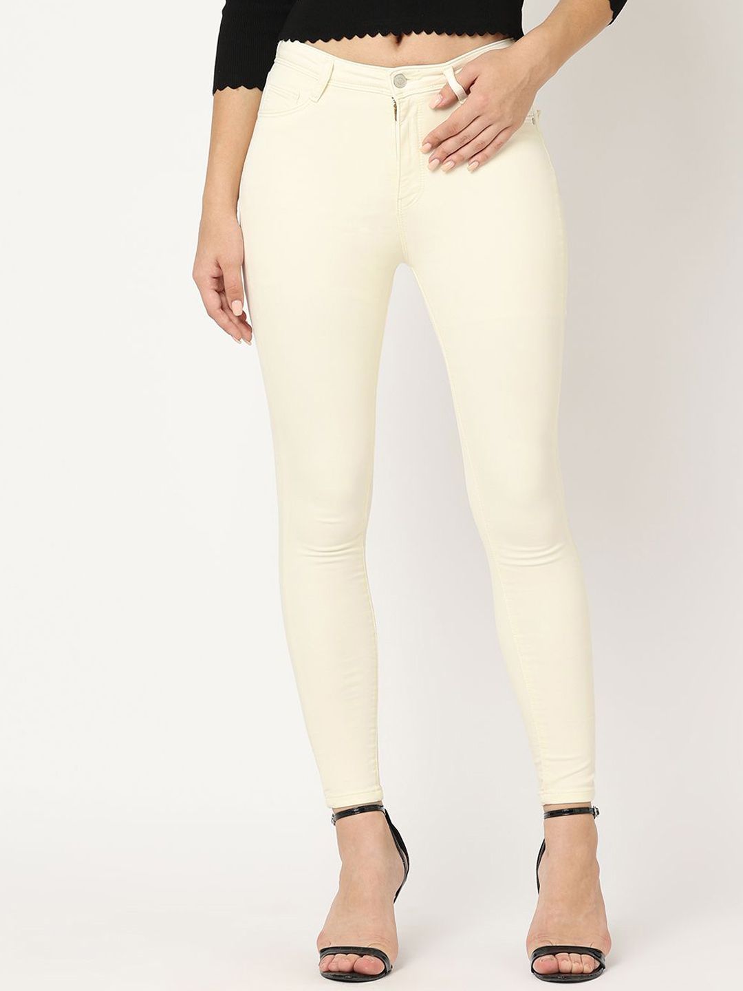 Kraus Jeans Women Skinny Fit High-Rise Jeans