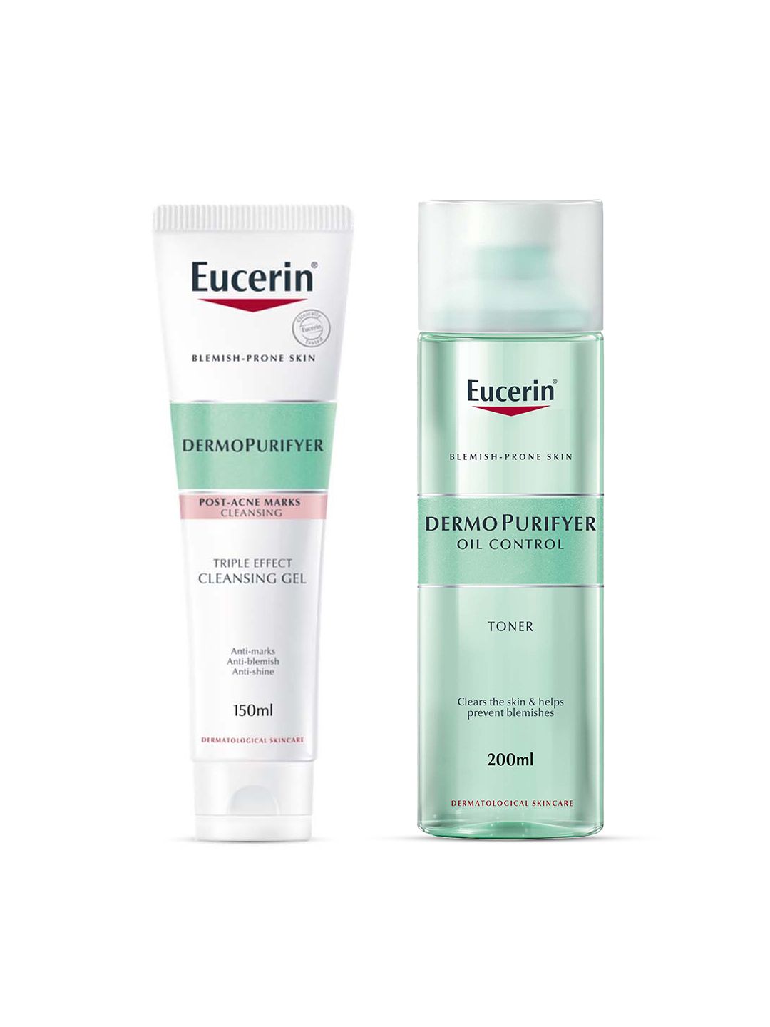 Eucerin DermoPurifyer Duo - Cleansing Gel 150ml + Toner 200ml