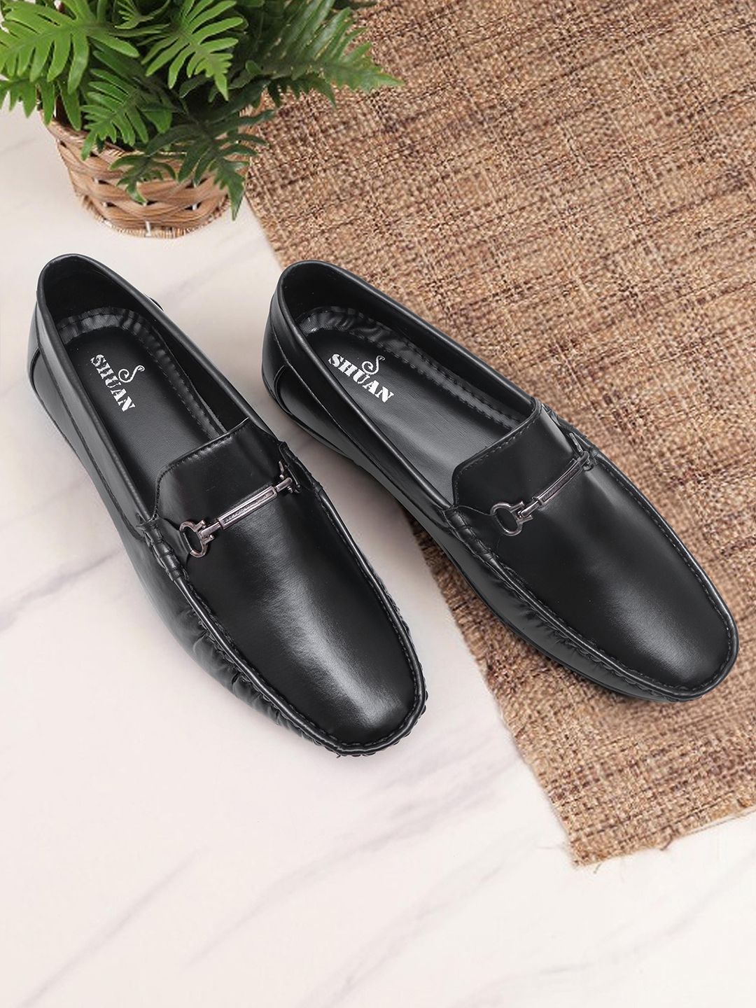 SHUAN Men Slip-On Loafers