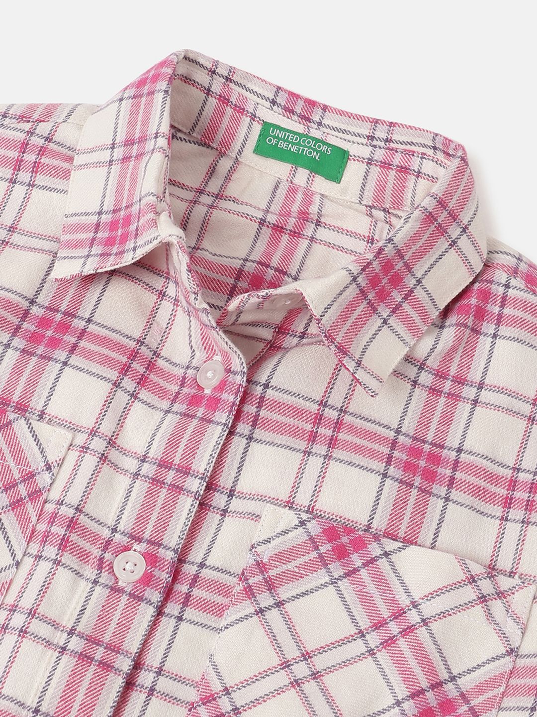 Girls Checked Shirt Dress 3