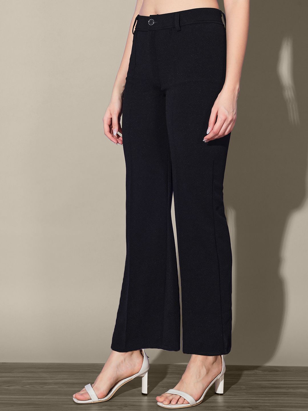 IQOA Women Comfort High-Rise Pleated Trousers