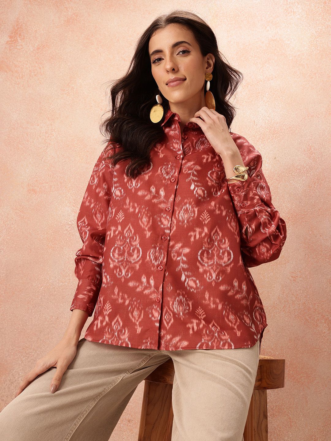 Routes by All About You Women Printed Casual Shirt