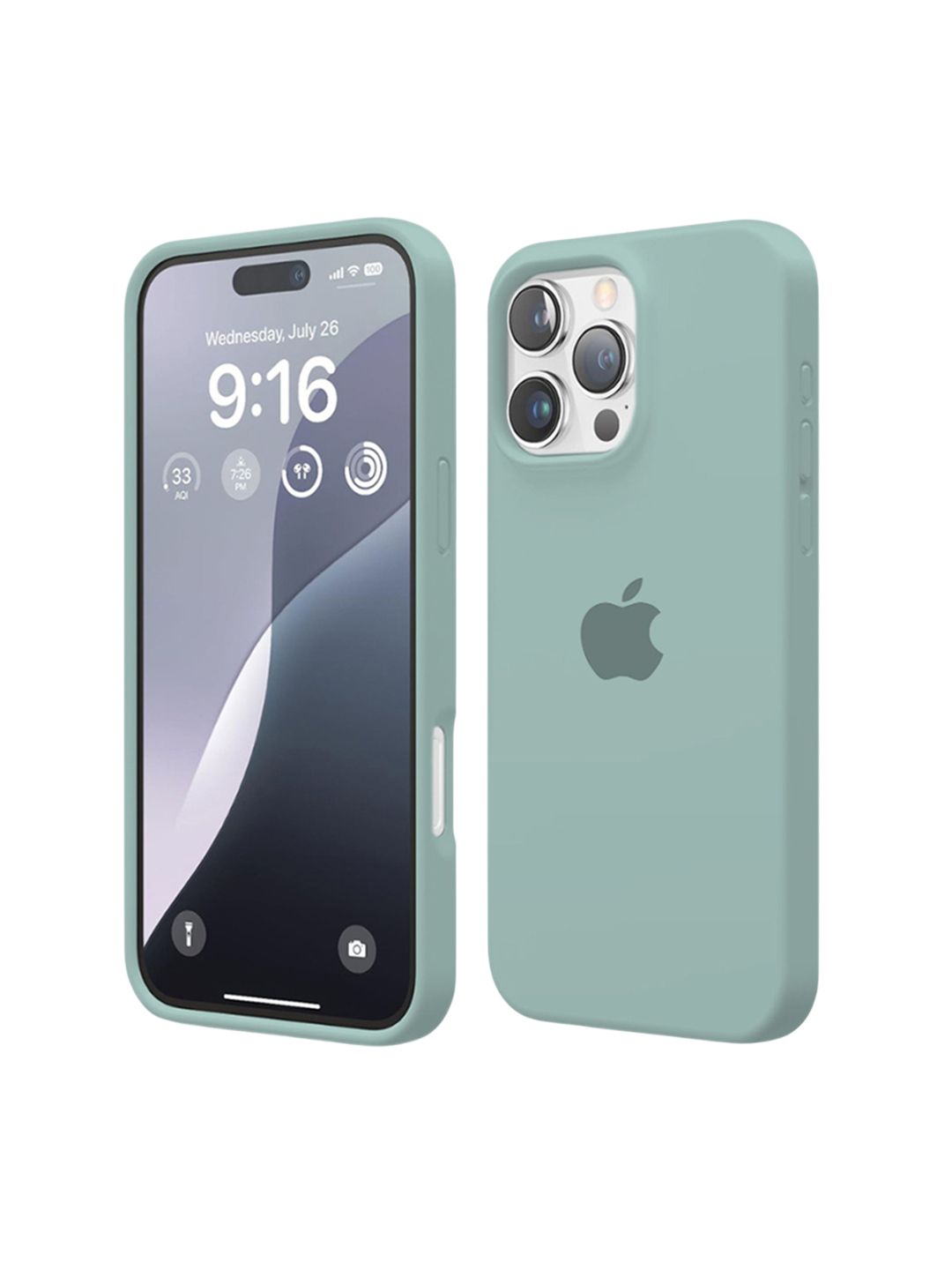 INNOPACE Unisex iPhone 16 Pro Max Solid Drop Protection Back Case