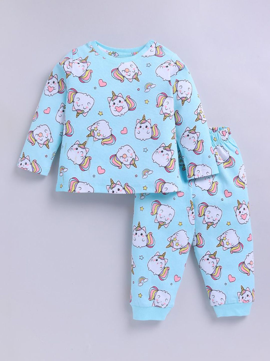 SNUGGLY MONKEY Unisex Printed Pure Cotton Night suit