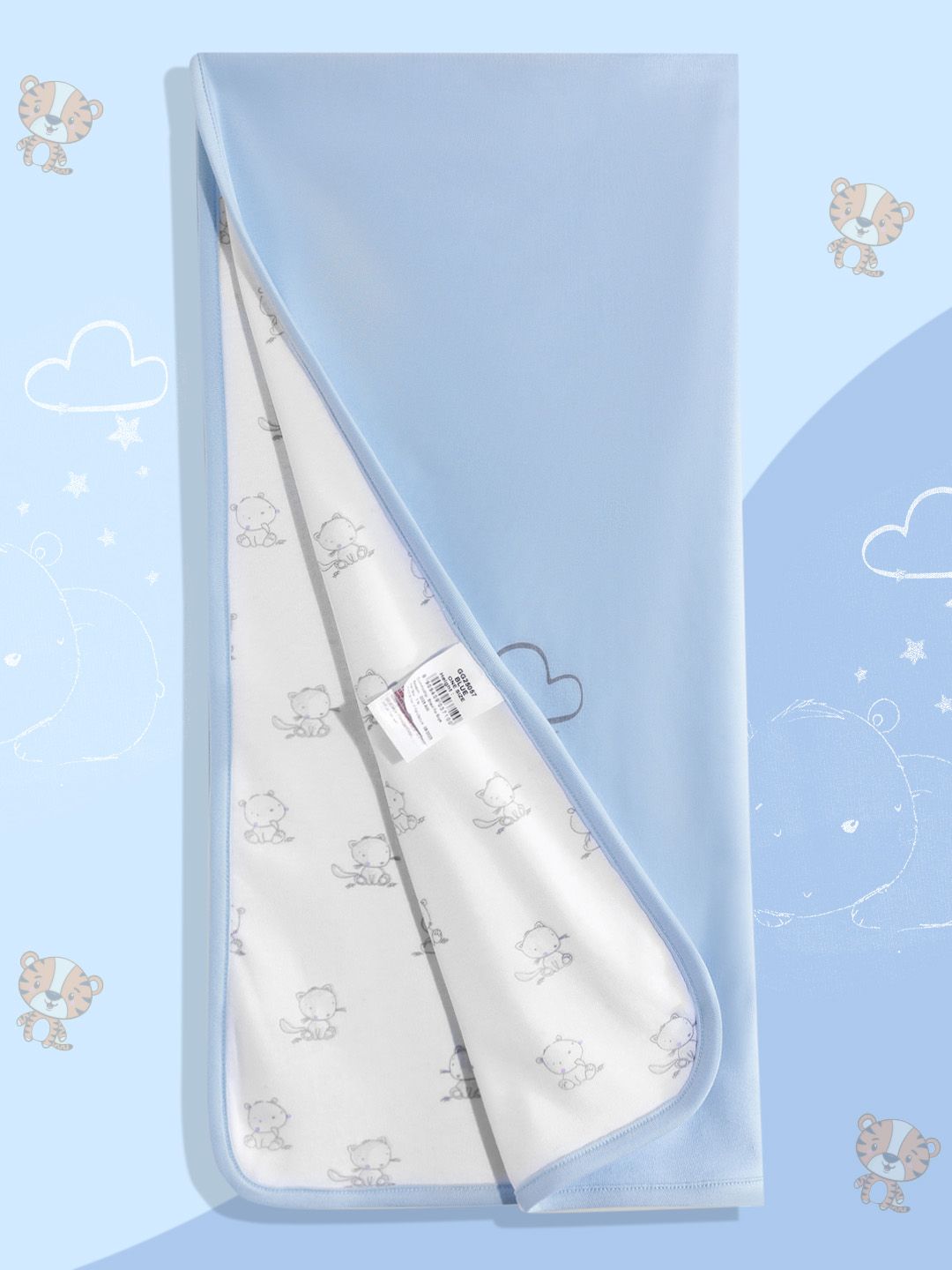 mothercare Infant Boys Pure Cotton Baby Blanket