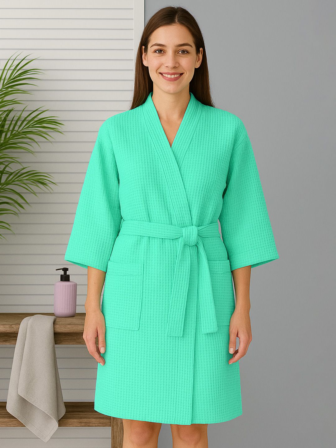 STELLAR HOME Breeze 280 GSM Cotton Bath Robe
