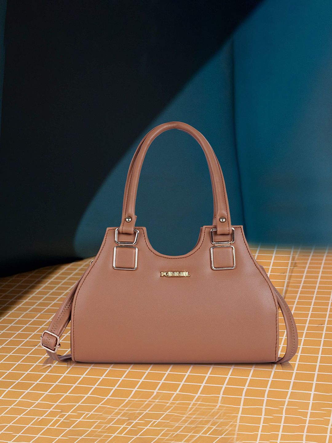 FOMMIL Detachable Sling Strap Buckle Detail Satchel