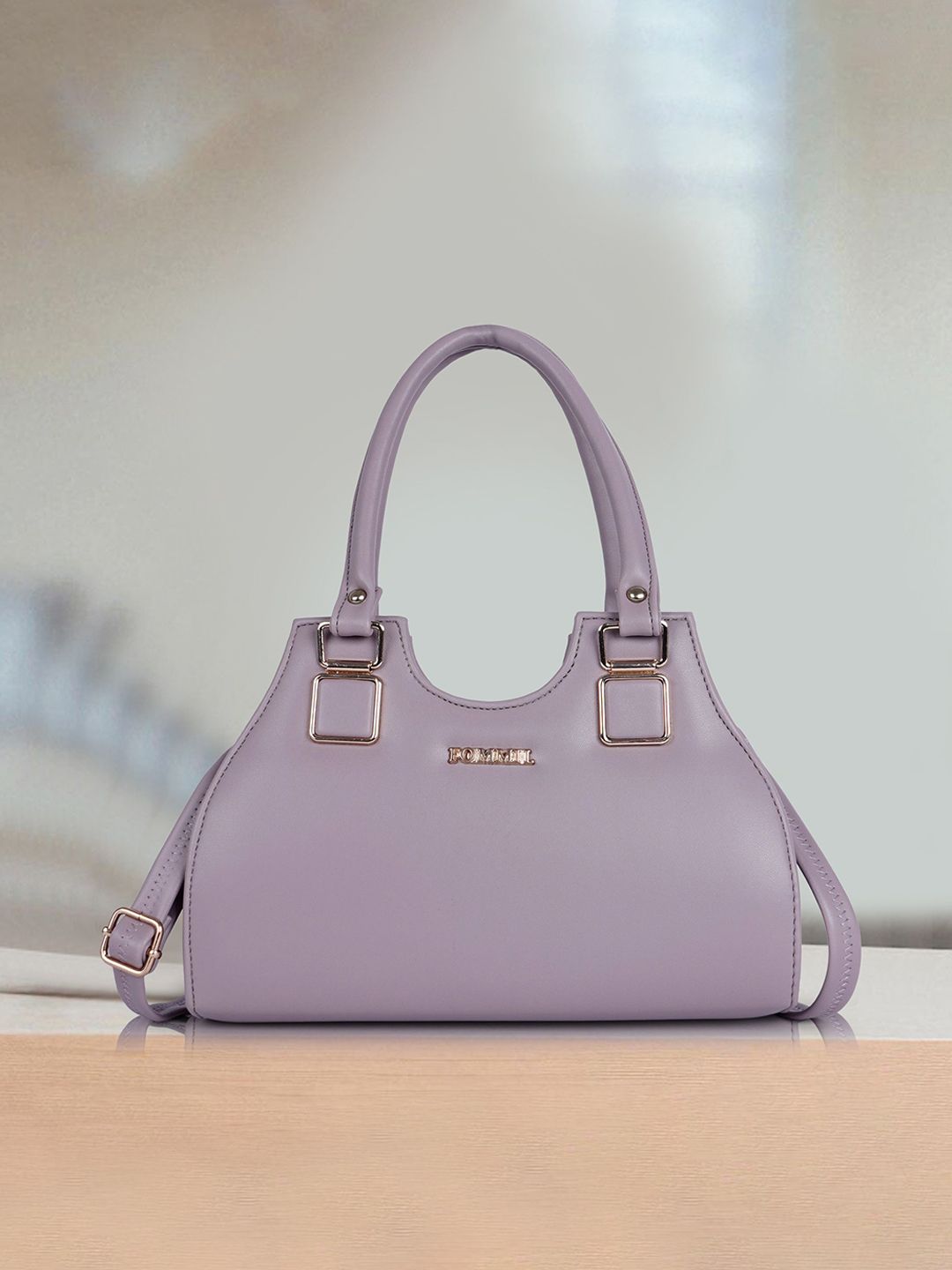 FOMMIL Detachable Sling Strap Buckle Detail Satchel
