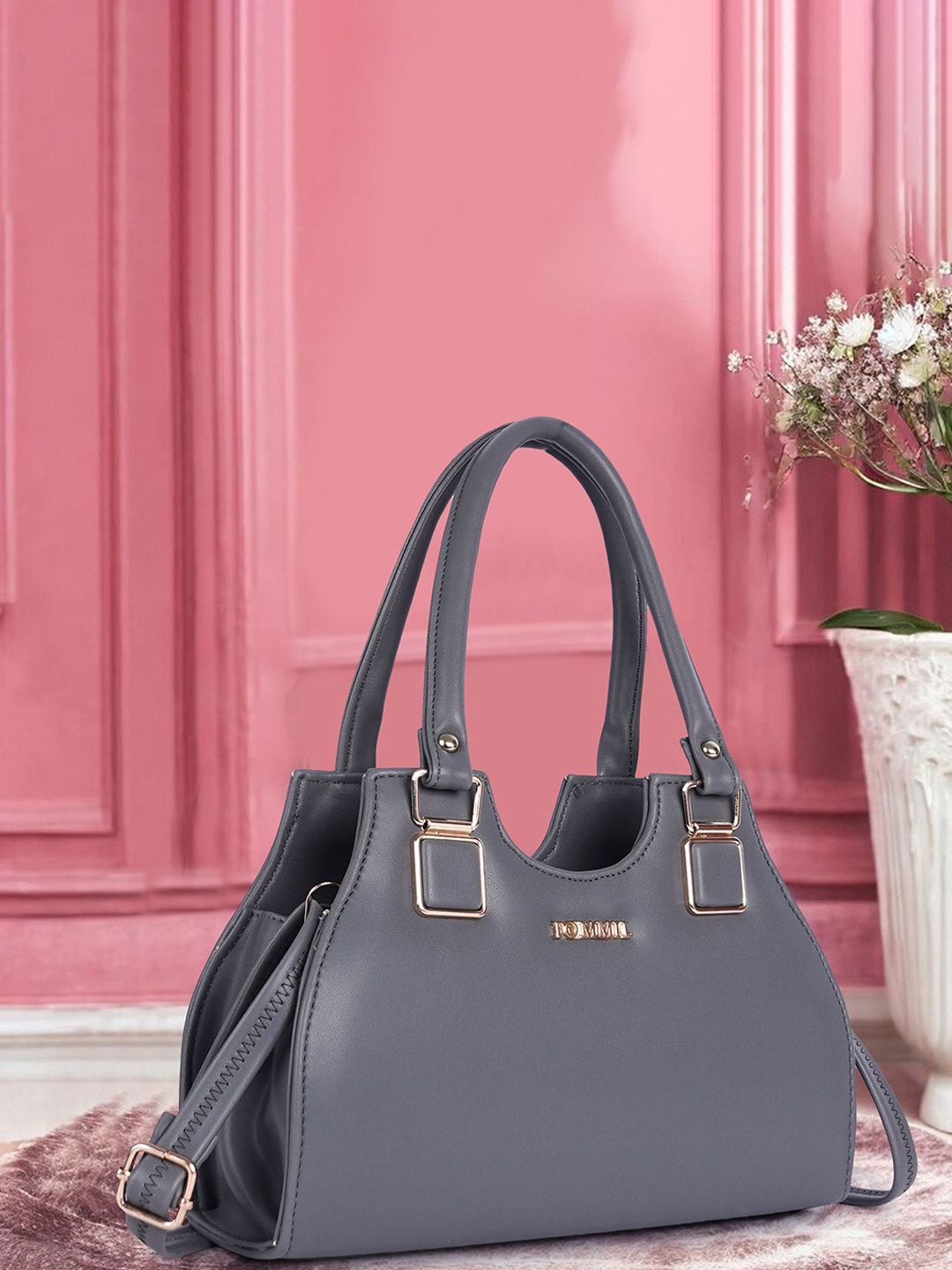 FOMMIL Embellished Crossbody Satchel