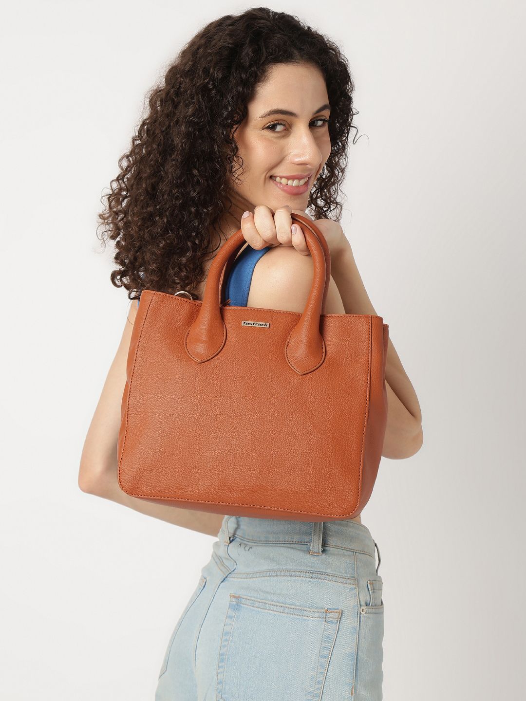 Fastrack Solid Medium Structured Shoulder Bag