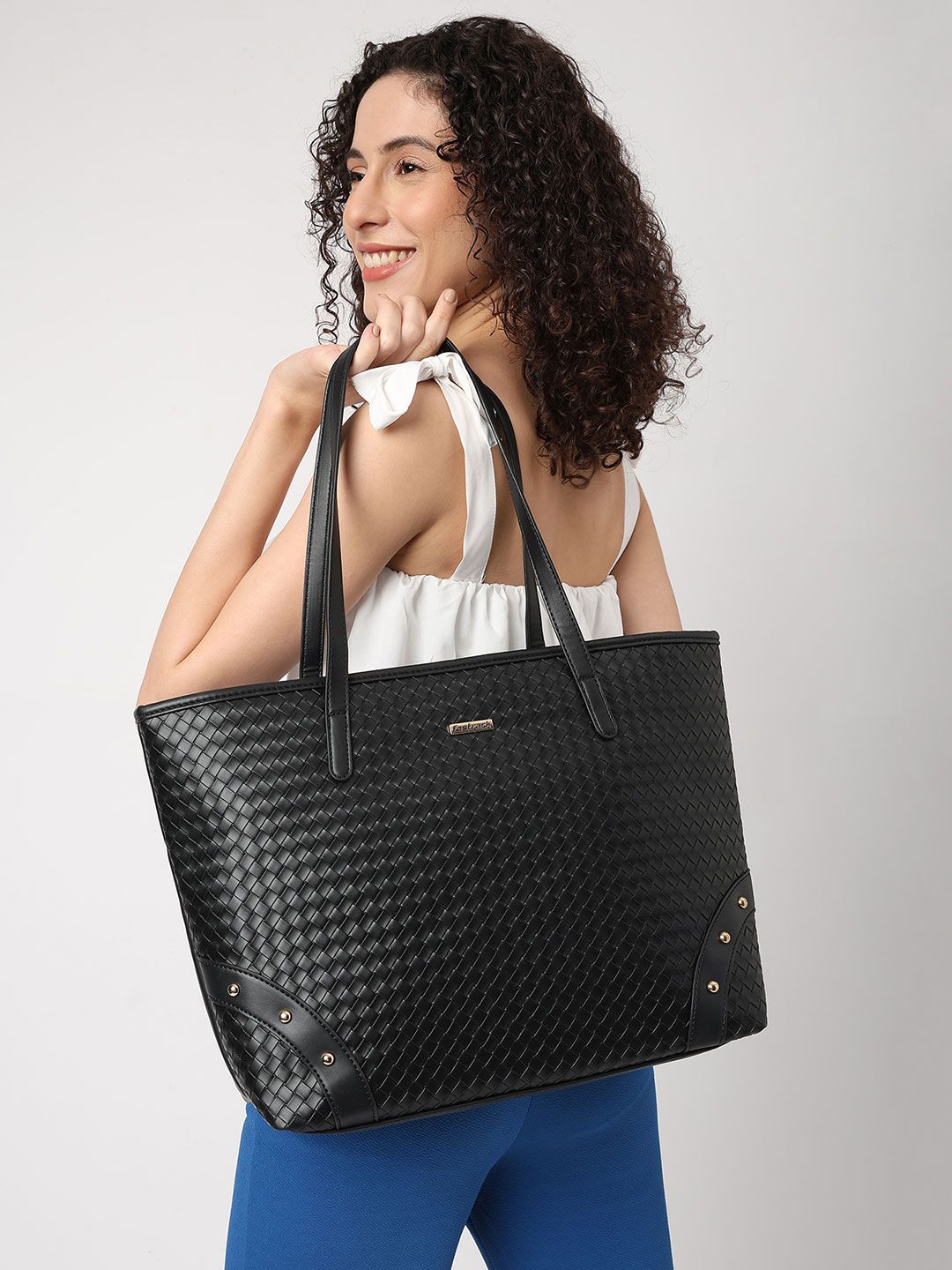 Buy Fastrack Textured Laptop Compartment Oversized Structured Tote Bag -  - Accessories for Women