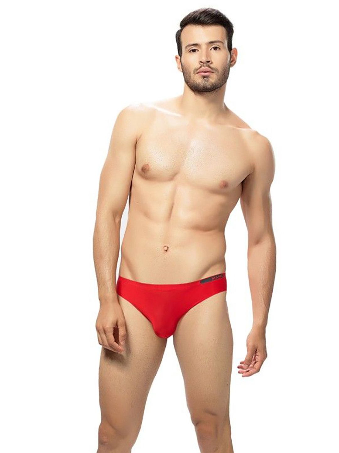 MAML Solid Low-Rise Boxer-Style Brief