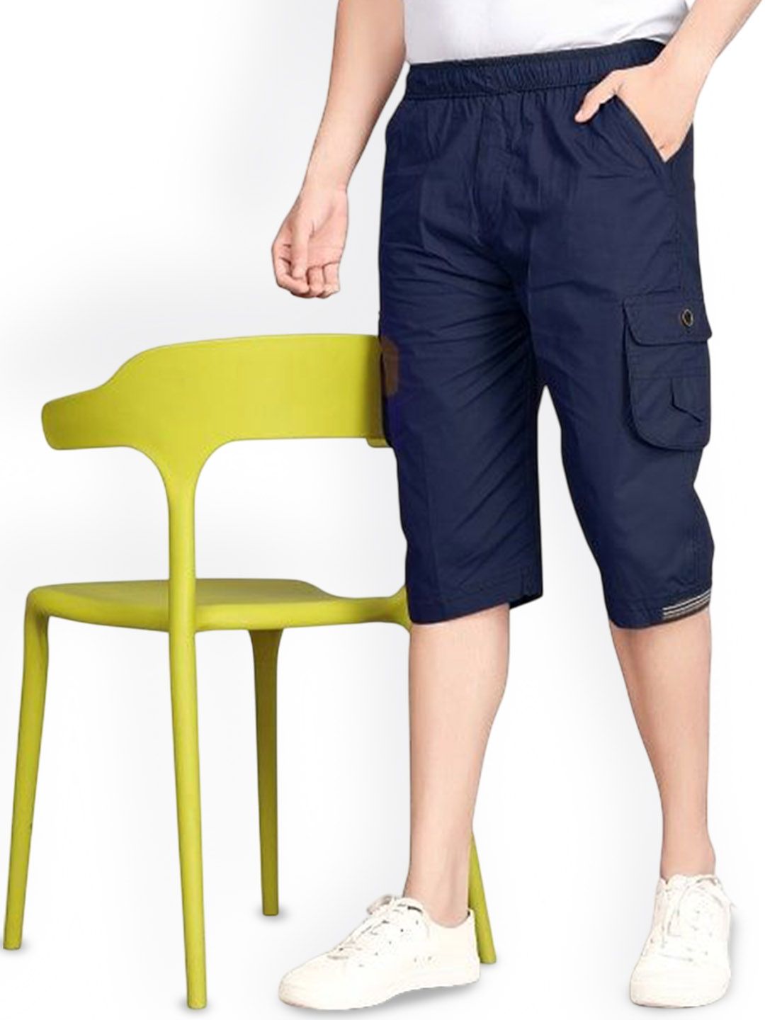 WINSUNITY Men Solid Cargo Shorts