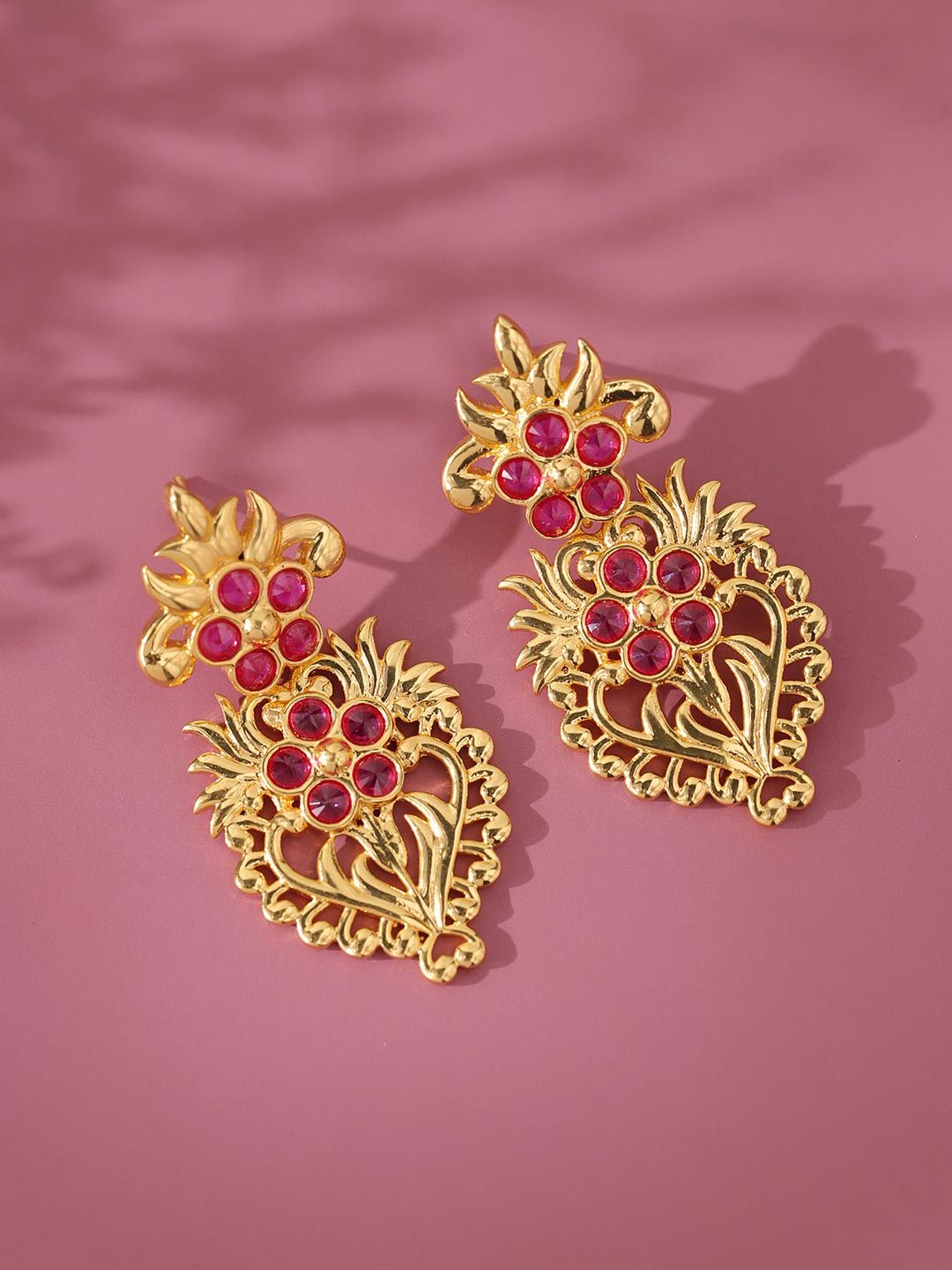 Gota Patti Phoolra Zari Earrings