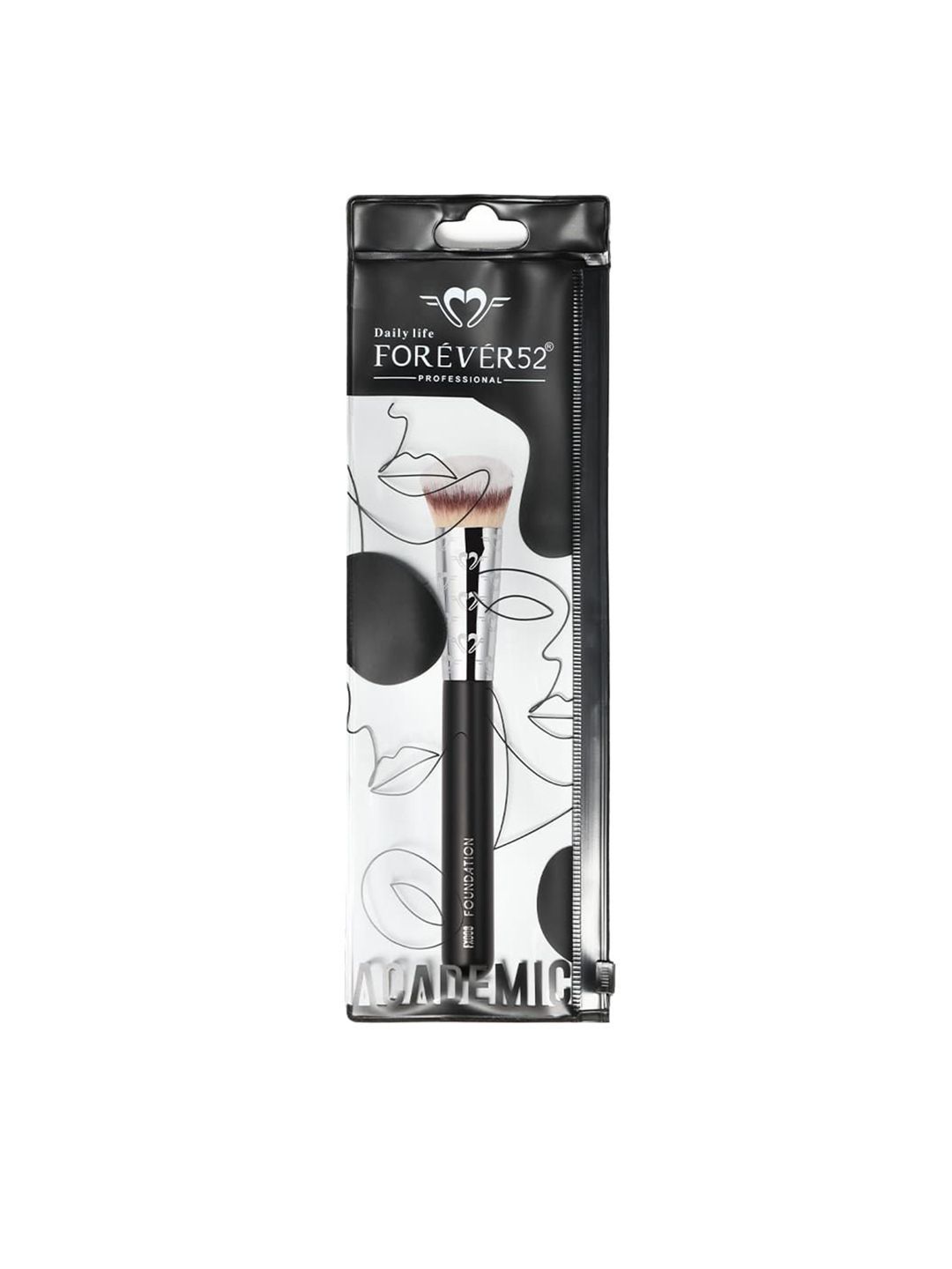 Daily Life Forever52 Round Academic Foundation Brush - Black
