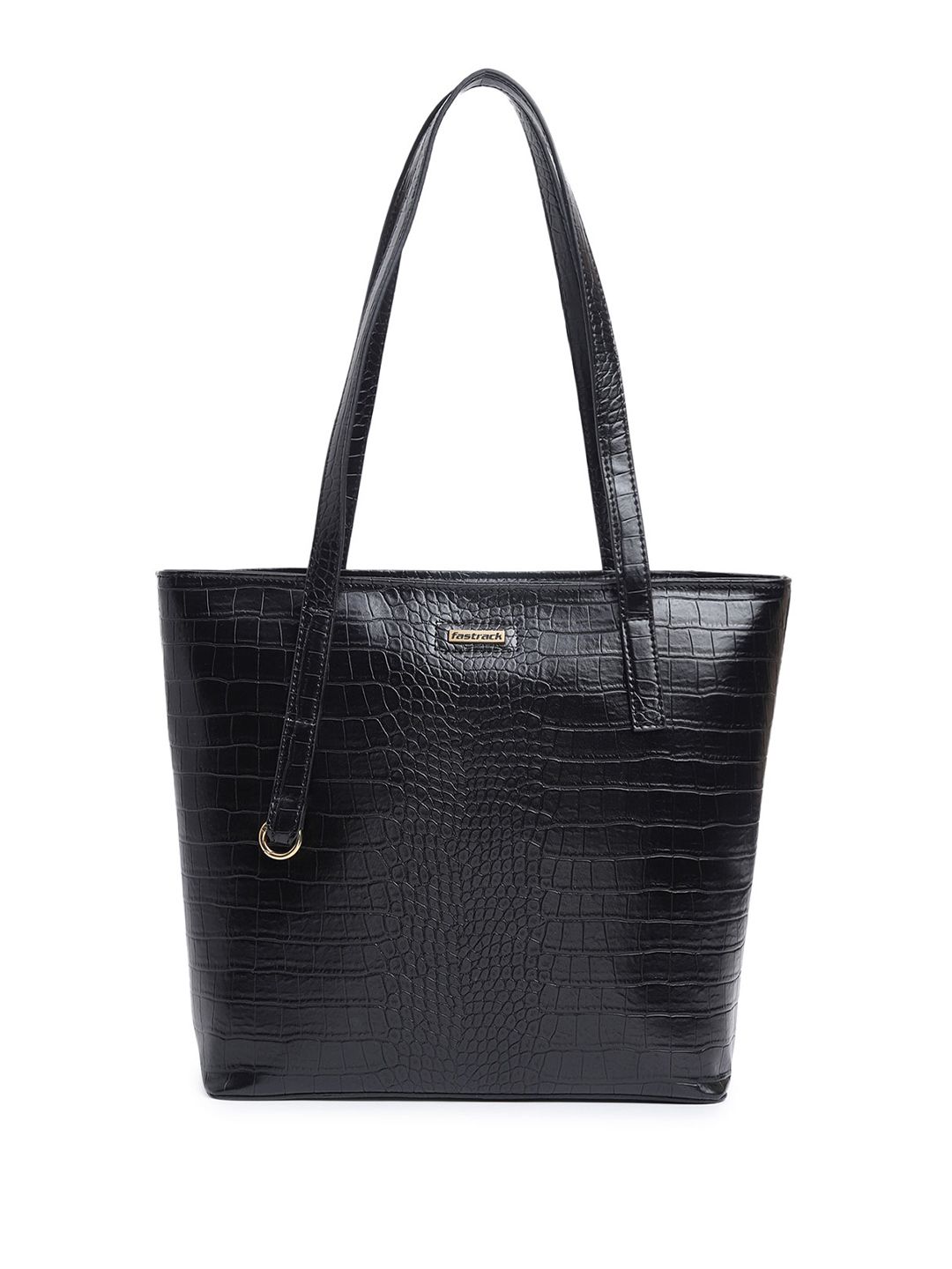 Buy Fastrack Croc Textured Structured Shoulder Bag Fits Upto 13