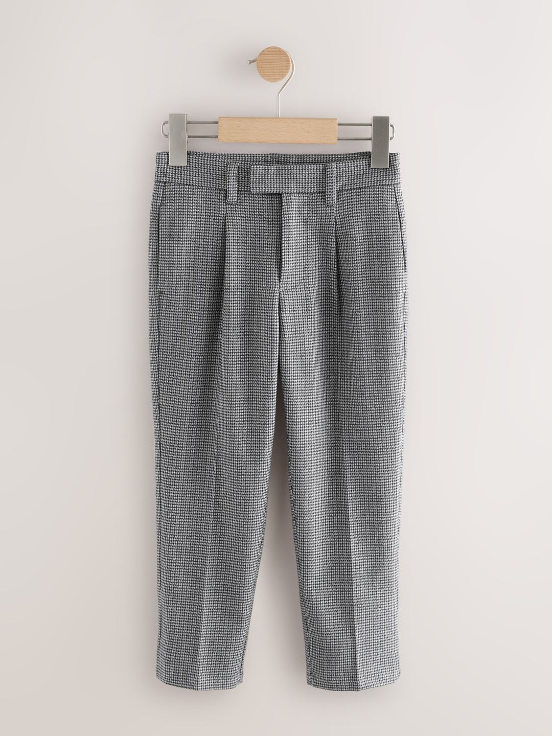 NEXT Boys Houndstooth Checked Chinos Trousers
