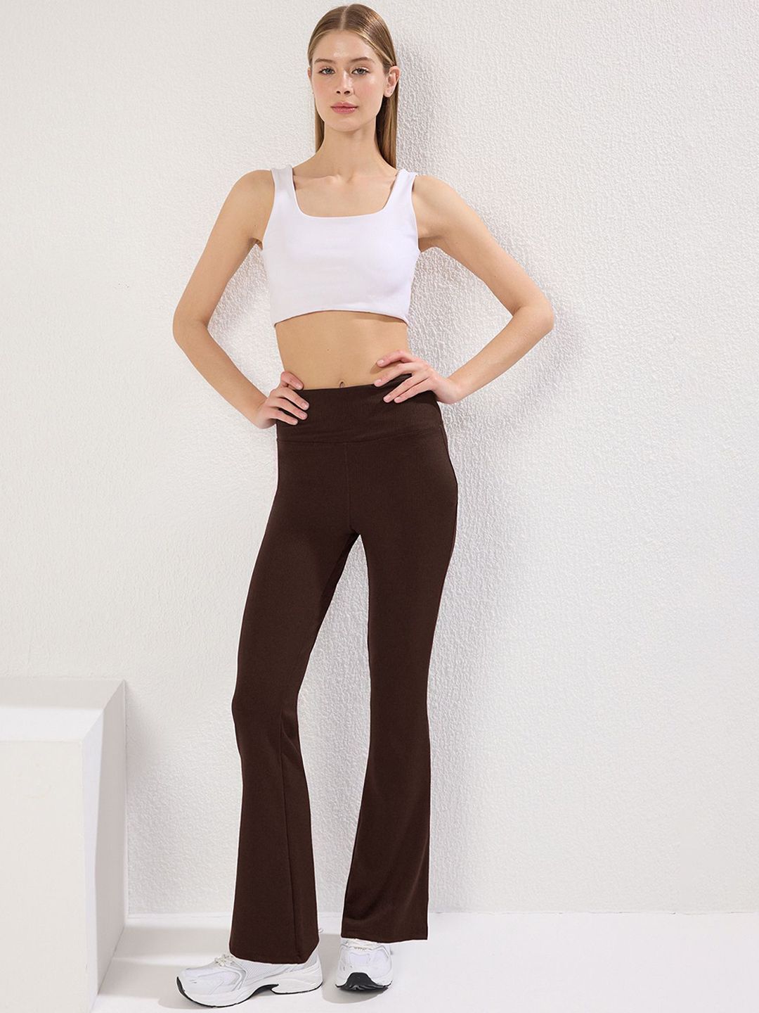 Trendyol Women High Rise Flared Tights