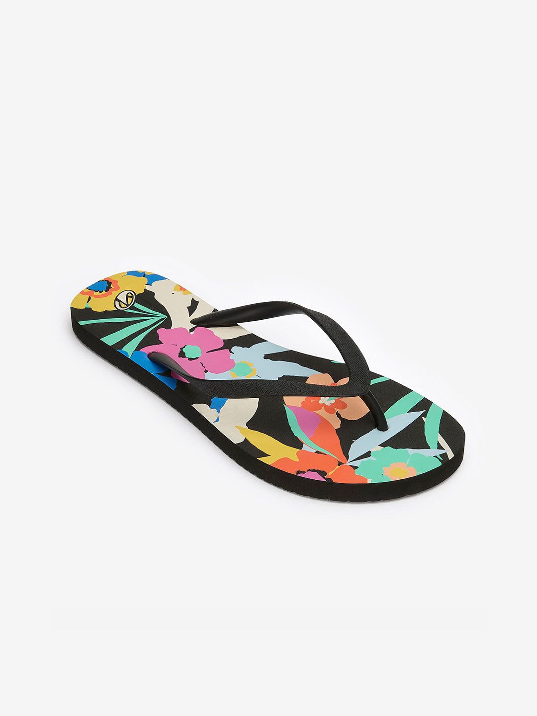 Decathlon Olaian - Women Black & Multi-coloured 120 Azae Lightweight flip-flops