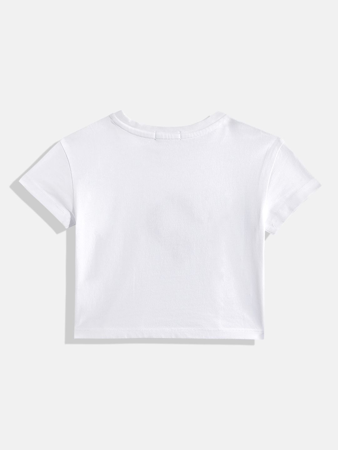 Typography Printed Pure Cotton Applique T-shirt 2