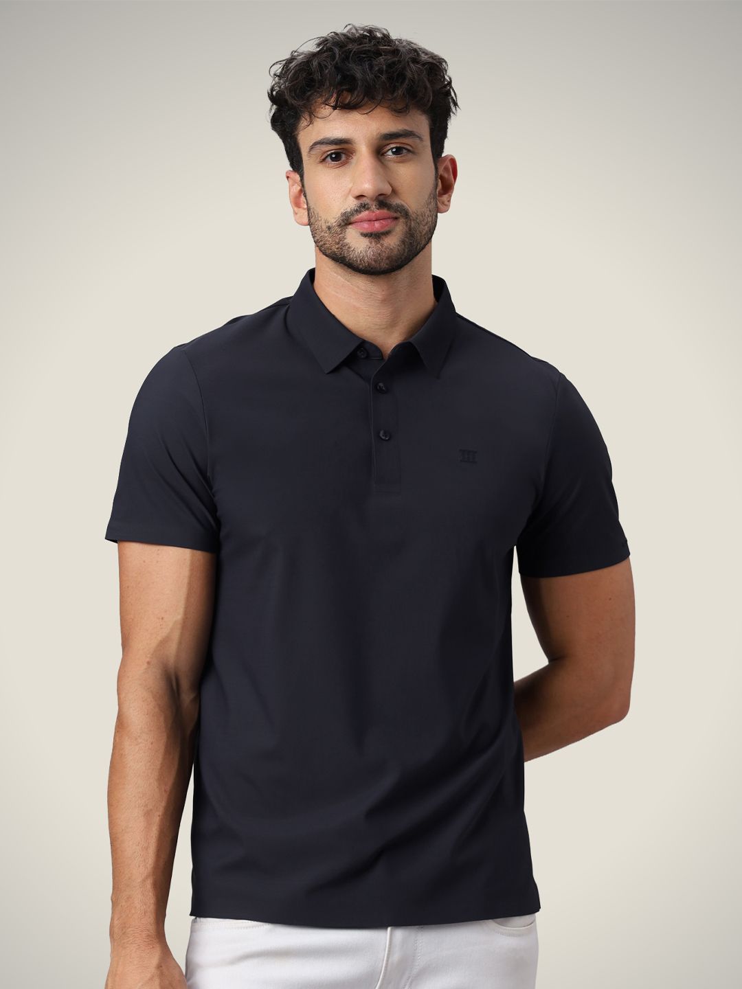 Hektor Open Button Pique Bonded Wrinkle Resistant & Moisture Wicking Polo Tshirt