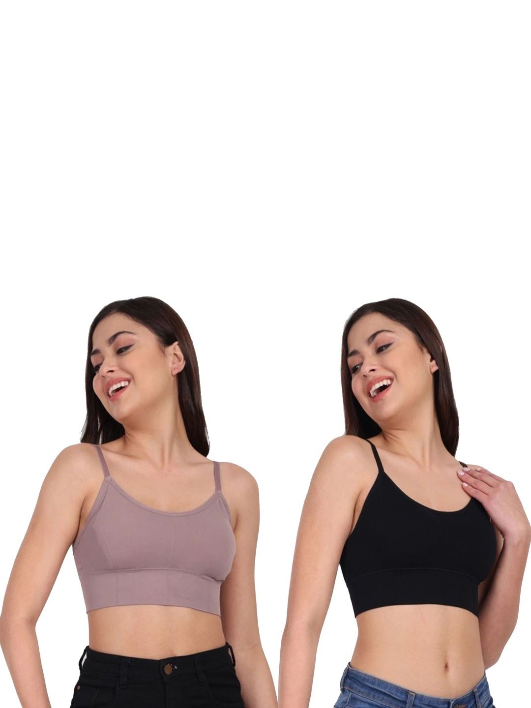 LAVANYA ENTERPRISES Women Pack Of 2 Full Coverage Lightly Padded Beginners Bra
