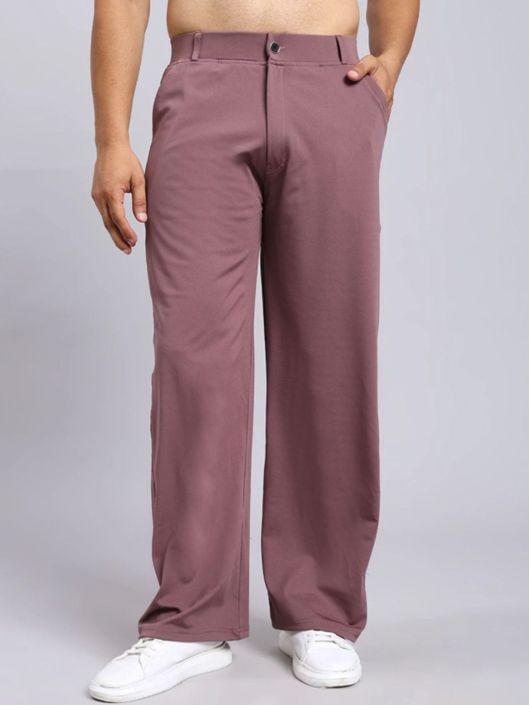 Veltick Men Solid Baggy Fit Plain Regular Trousers