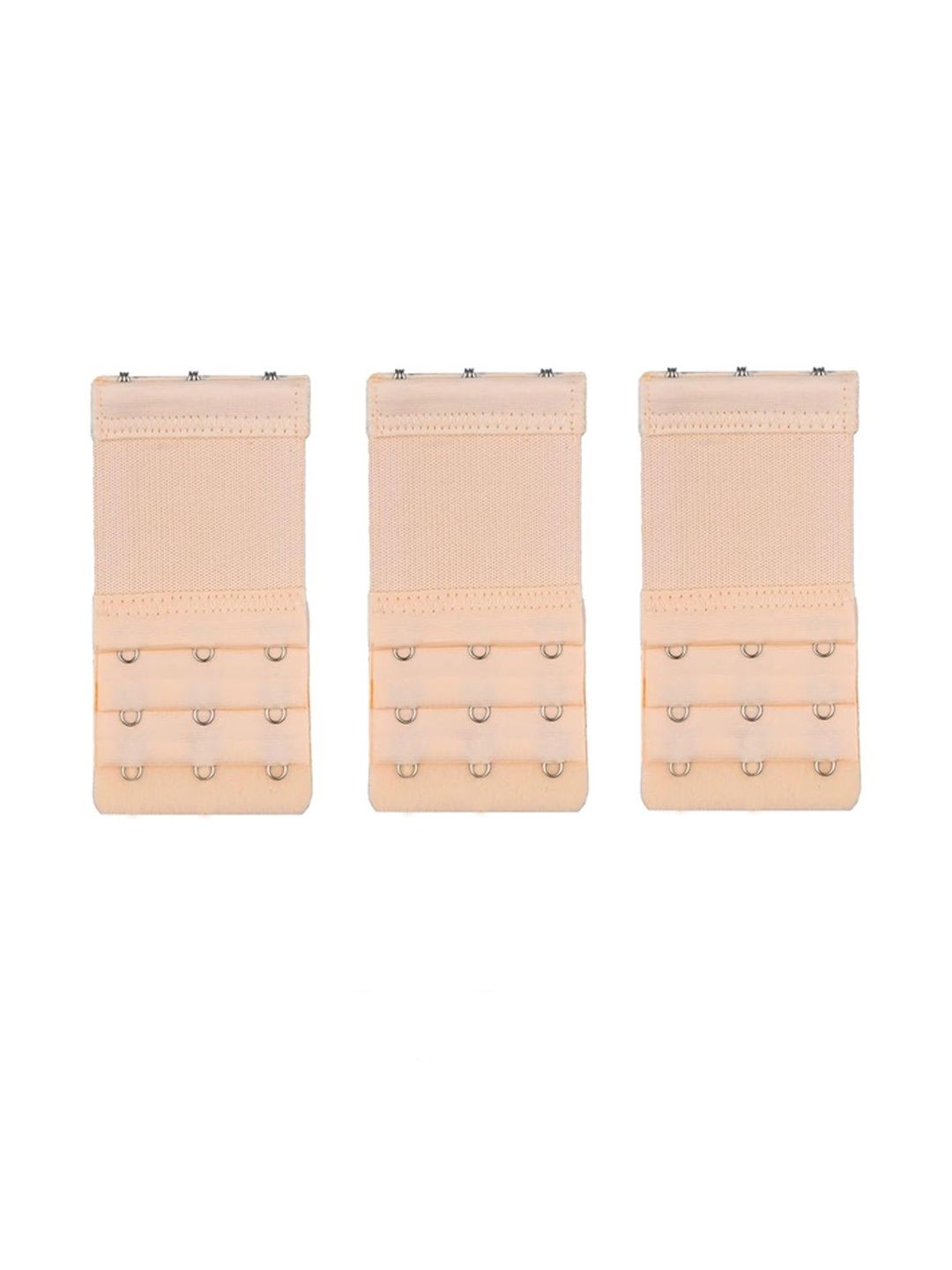 Dclub Women 3 Hook Stretchy Soft & Comfortable Bra Strap Extender Free Size