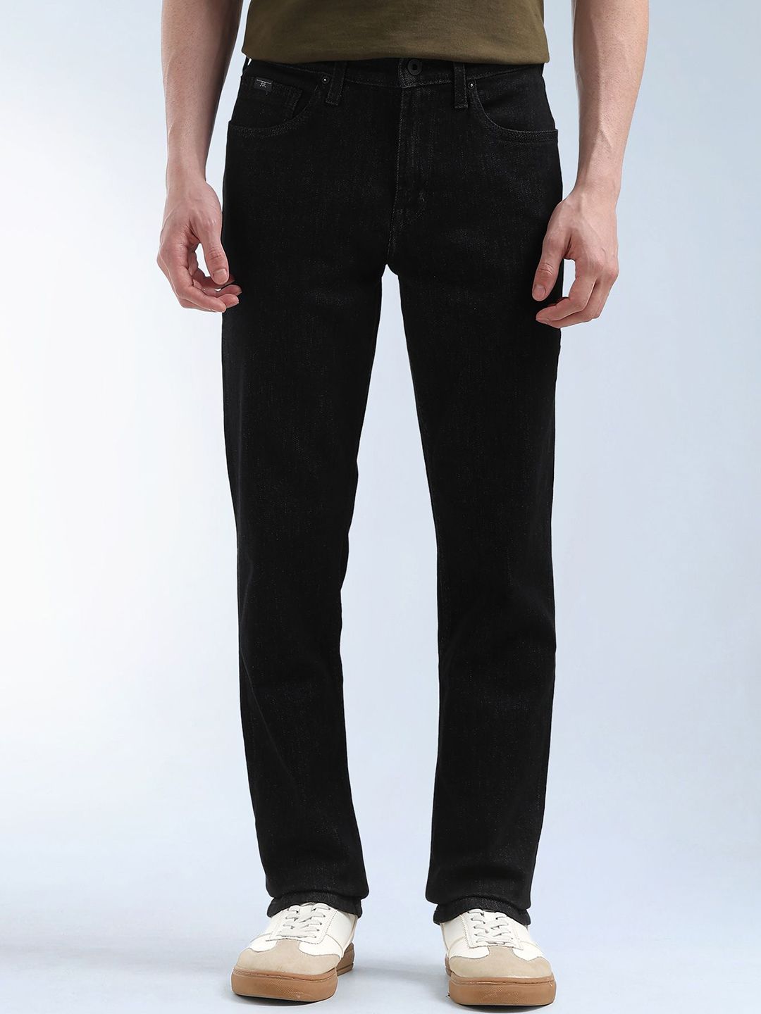 Flying Machine Men Straight Fit Mid-Rise No Fade Jeans
