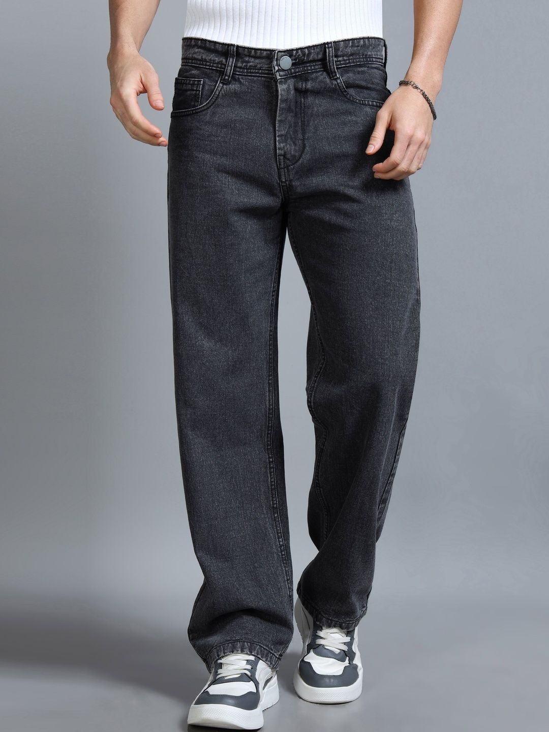 Kolor Fusion Men Cotton Mid-Rise Loose Fit Jeans