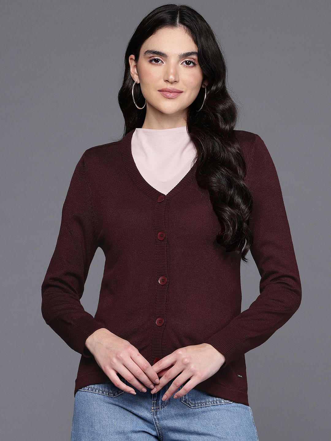Allen Solly Woman Pure Acrylic Cardigan