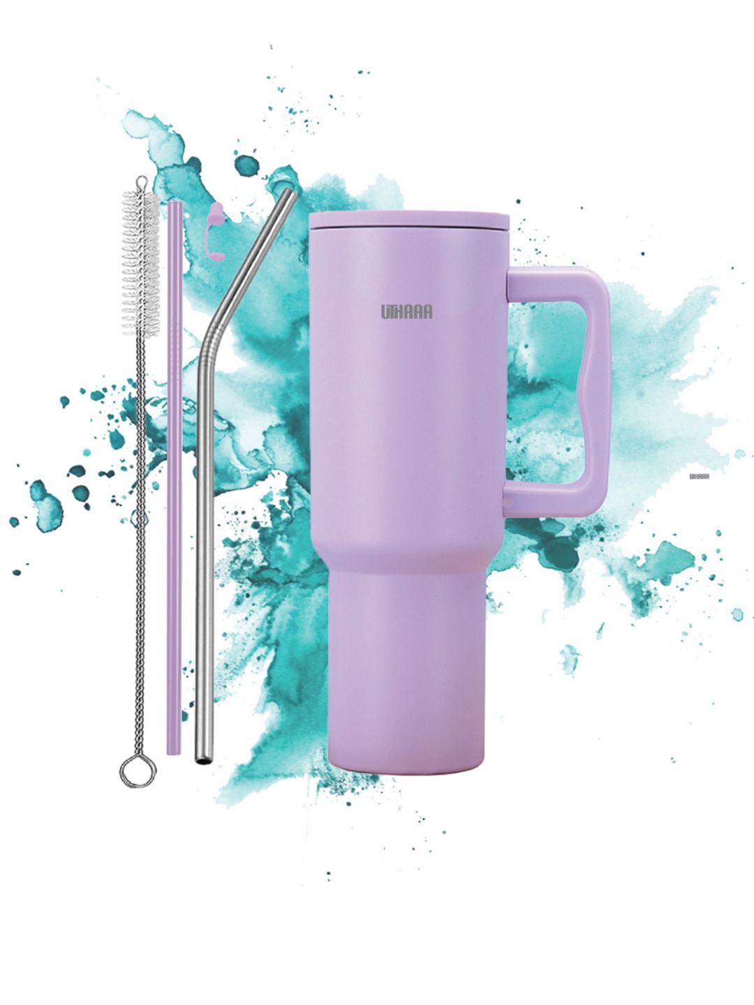 Uthaaa Lavender Dream Purple Double Wall Vacuum Insulated Steel Tumbler 1.2L
