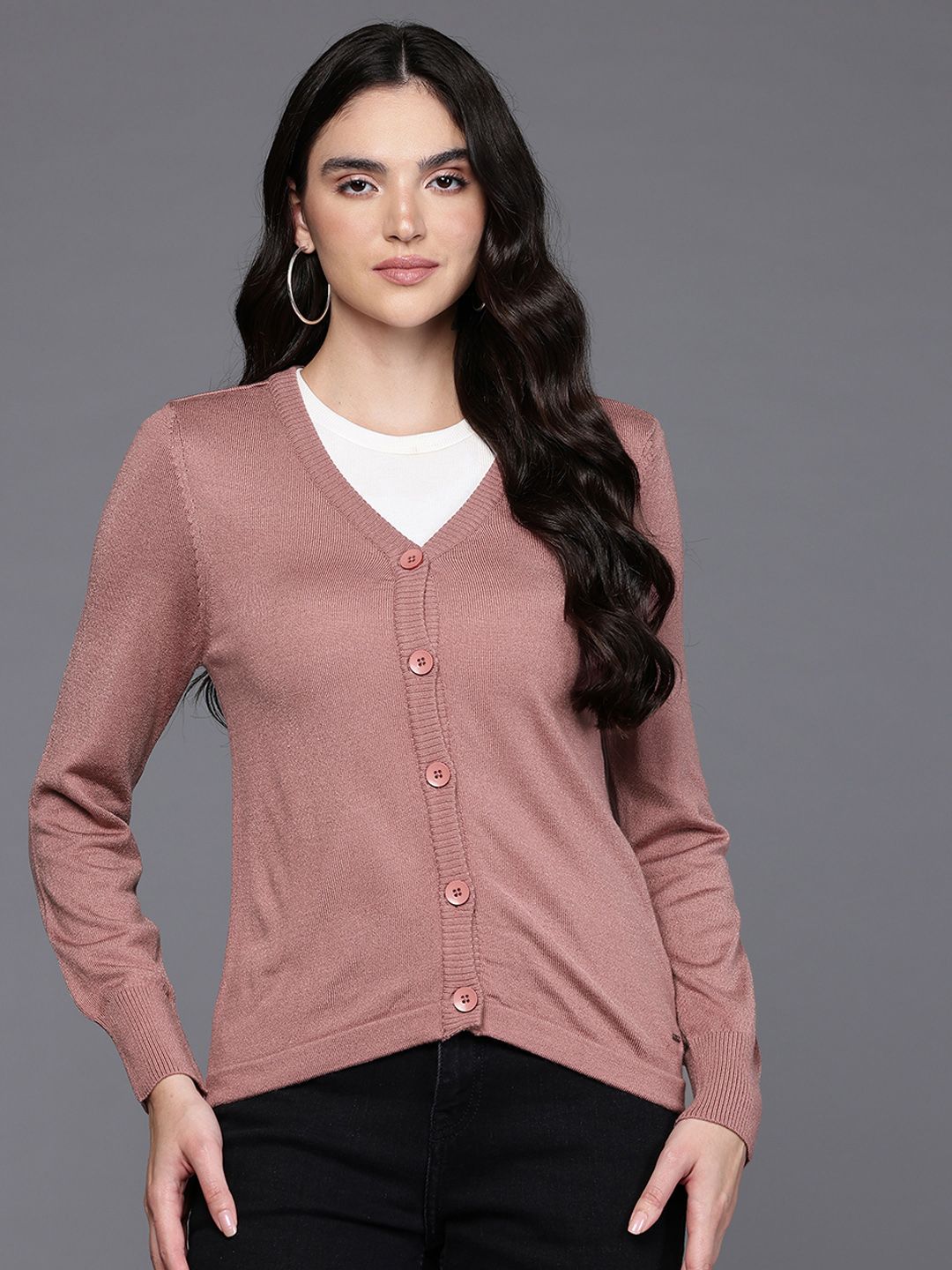 Allen Solly Woman Pure Acrylic Cardigan