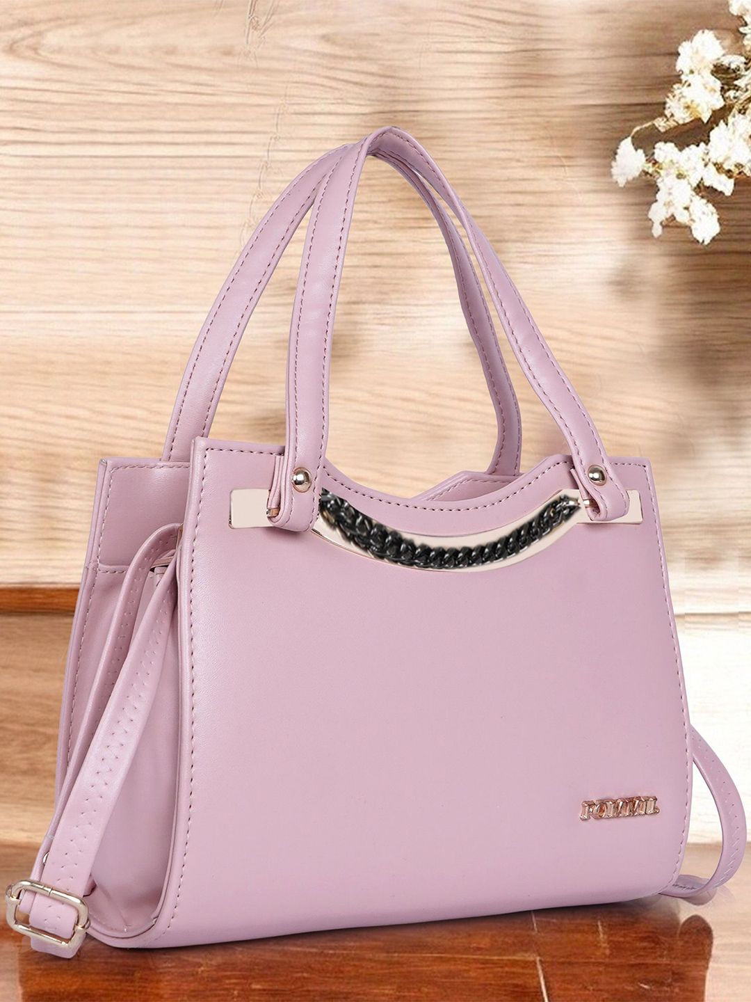 Buy FOMMIL Self Design Synthetic Leather Structured Sling Bag -  - Accessories for Women