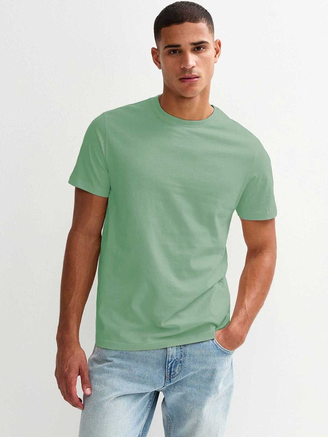 PRONK Men Regular Fit Round Neck Half Sleeve T-shirt